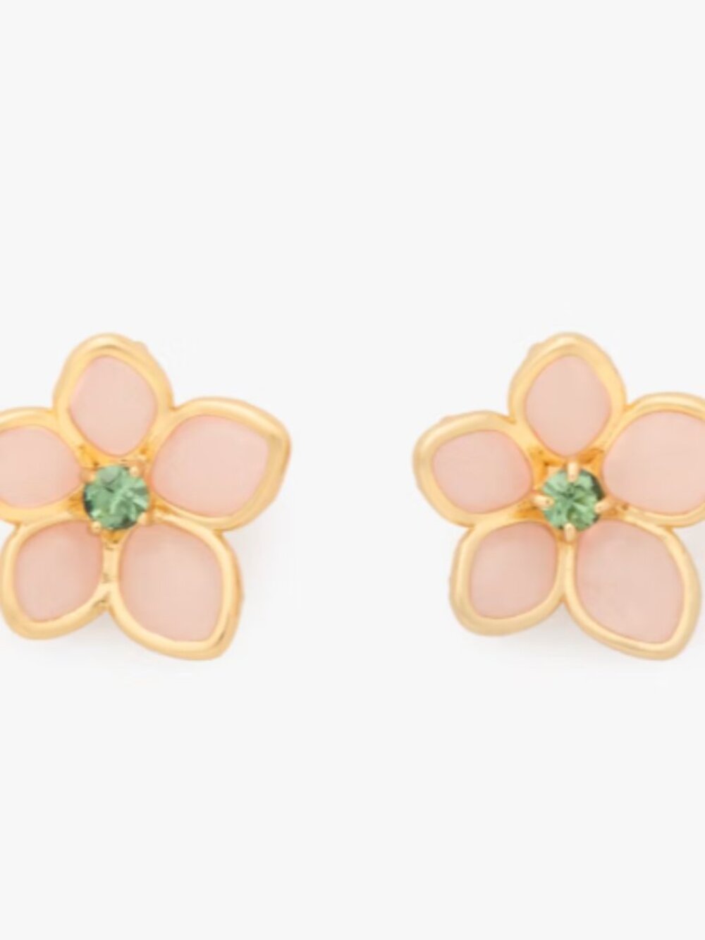 Kate Spade New York Pastel Petals Stud Earrings - Pink Rose Quartz! 🌸